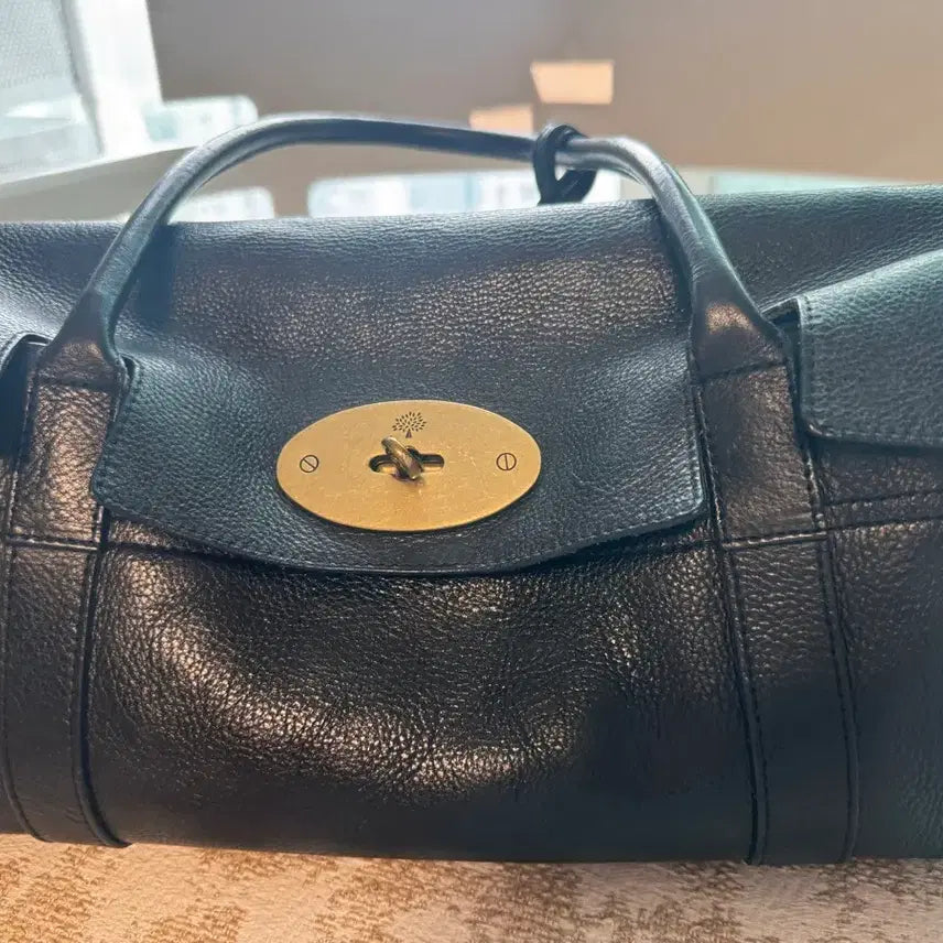 [BUNJANG] Mulberry Bayswater Leather Tote Bag Black / 멀버리 베이스워터 블랙  가죽 토트백
