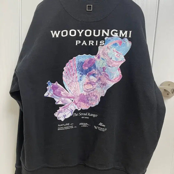 [BUNJANG] Wooyoungmi 25FW 3D Coral Sweatshirt Black Size 52 / 25FW 우영미 3D 코랄 맨투맨  52
