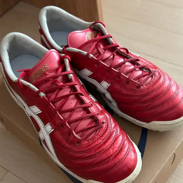 [BUNJANG] Asics C3 FF TF Futsal Cleats Red 275mm / 아식스 c3 275 레드 일본판