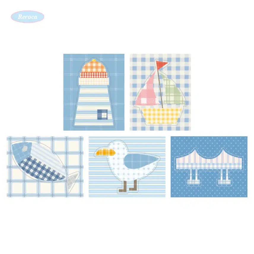 [BUNJANG] Leroca Sea Story (Busan) Sticker Pack Memo Pad / [레로카] 바다이야기 (부산) 모조지띵 스티커팩 메모지