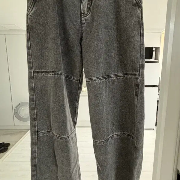 [BUNJANG] Mind Bridge Double Knee Wide Grey Denim Pants / 마인드브릿지 더블니와이드그레이데님팬츠 30