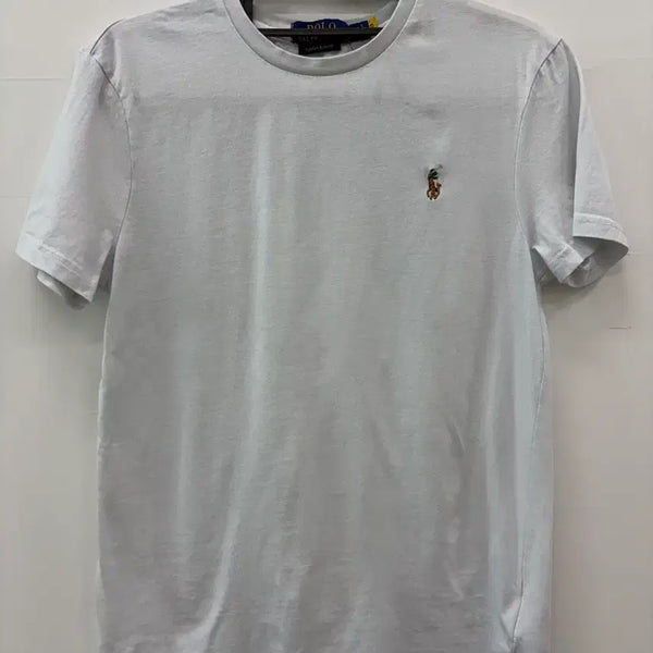[BUNJANG] Polo Ralph Lauren Custom Slim Fit Cotton T-Shirt White Multicolor Pony / 폴로 랄프로렌 반팔티 화이트