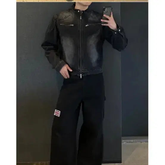 [BUNJANG] England Patchwork Wide Pants / 잉글랜드 패치 워크 와이드 팬츠