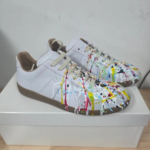 [BUNJANG] Maison Margiela Replica Paint Drop Sneakers Men's Size 39.5 / 메종 마르지엘라 레플리카 페인트 드롭 스니커즈 남성 [39.5]