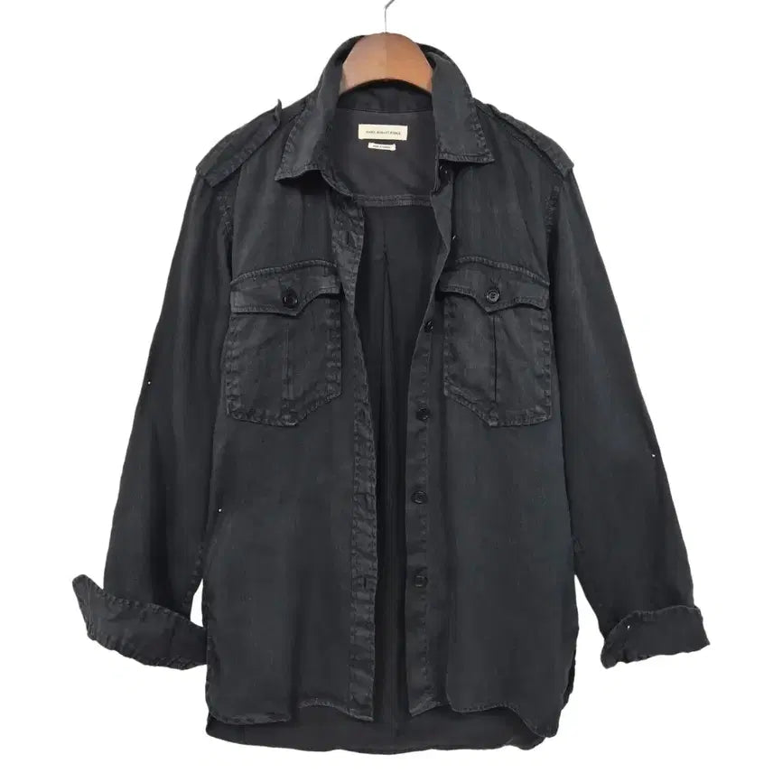 [BUNJANG] Isabel Marant Etoile Linen Cupro Safari Washed Shirt / #이자벨마랑 에뚜알 린넨 큐프라 사파리 워싱 셔츠 d565