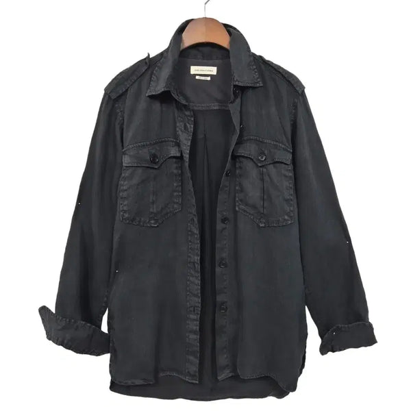 [BUNJANG] Isabel Marant Etoile Linen Cupro Safari Washed Shirt / #이자벨마랑 에뚜알 린넨 큐프라 사파리 워싱 셔츠 d565