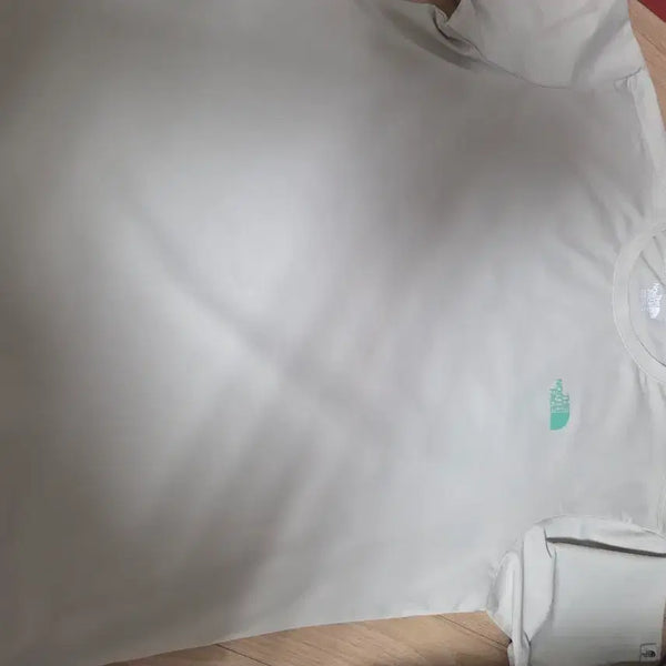 [BUNJANG] The North Face Logo Graphic Short Sleeve T-Shirt Beige 105 / 노스페이스 반팔 티셔츠 베이지105