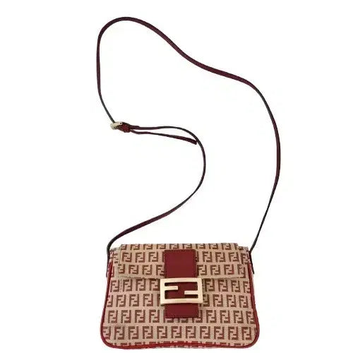 [BUNJANG] Fendi Zucca Mamma Baguette Shoulder/Crossbody Bag / 펜디 주카 맘마 바게트백 숄더/크로스바디