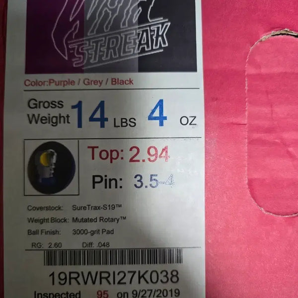 [BUNJANG] Lotto Grip Wild Strike Bowling Ball 14lb / 로또그립 와일드 스트릭 볼링공 14파운드