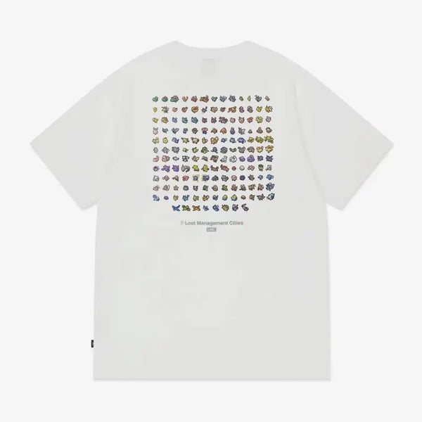 [BUNJANG] LMC Pixel Art 151 T-shirt White / LMC 엘엠씨 포켓몬 픽셀 아트 151 티셔츠 화이트 L 사이즈