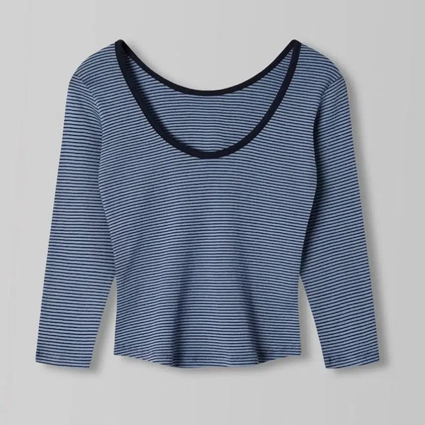 [BUNJANG] 108Pounds Stripe T-Shirt Navy / 108파운드 스트라이프 티