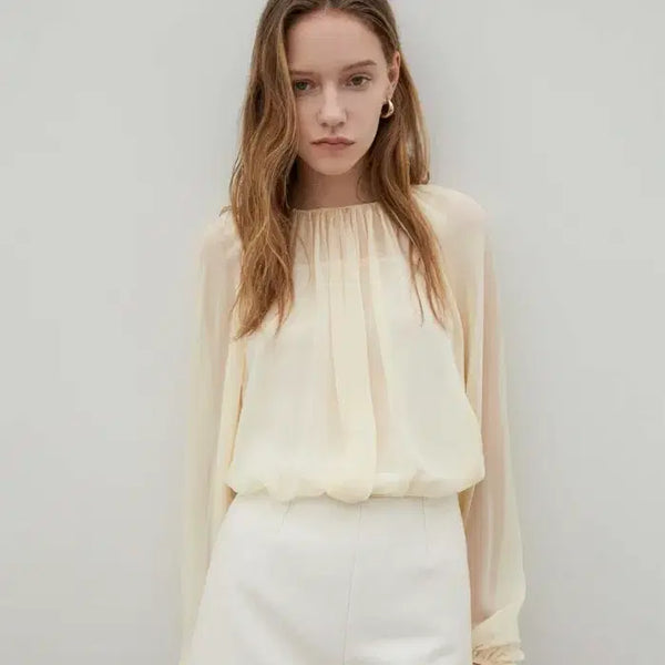 [BUNJANG] The Booondocksaints Silk Blouse / 더분독세인츠 실크 블라우스