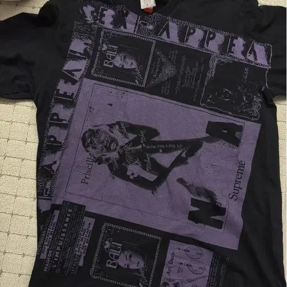 [BUNJANG] Supreme Collage T-Shirt Black M / 슈프림 콜라주 티셔츠 블랙 M사이즈 (한번도 안 입은 새상품)