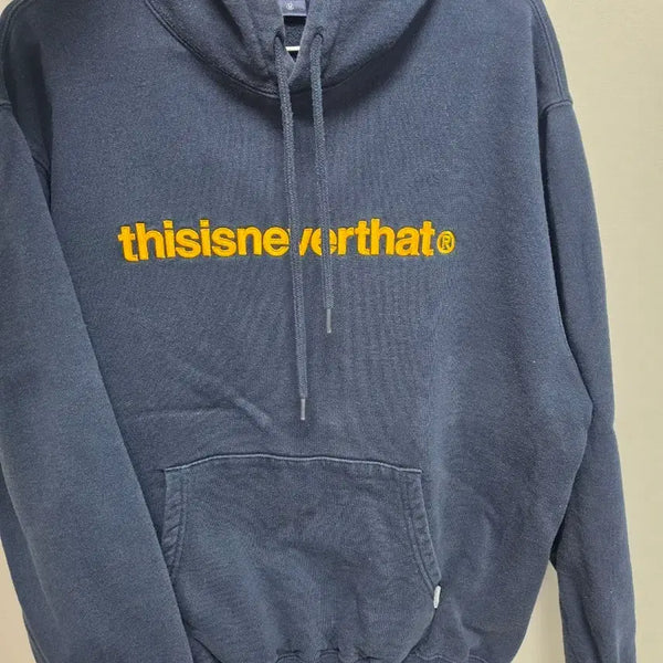 [BUNJANG] Thisisneverthat Navy Logo Hoodie / 디스이즈네버댓 후드티 네이비
