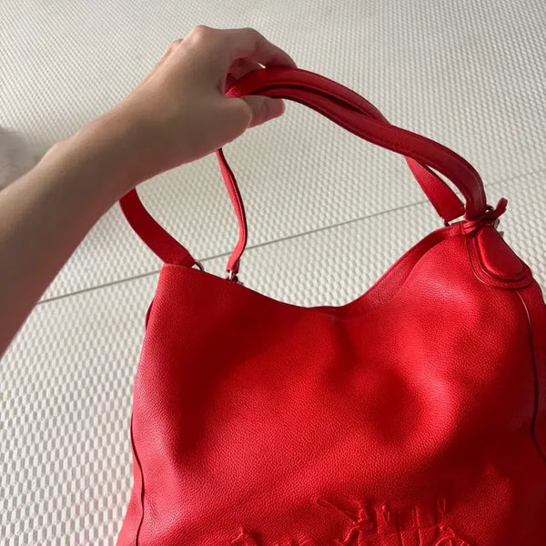 [BUNJANG] Coach Red Leather Shoulder Bag / 코치 레드 숄더백