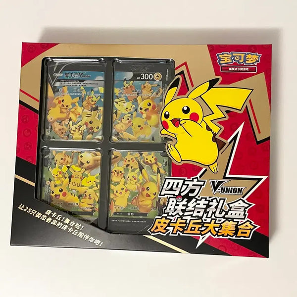 [BUNJANG] Pokemon Card V-UNION Pikachu 4-Card Set (Reprint) / 포켓몬 카드  V-UNION 피카츄 4장 세트 중판