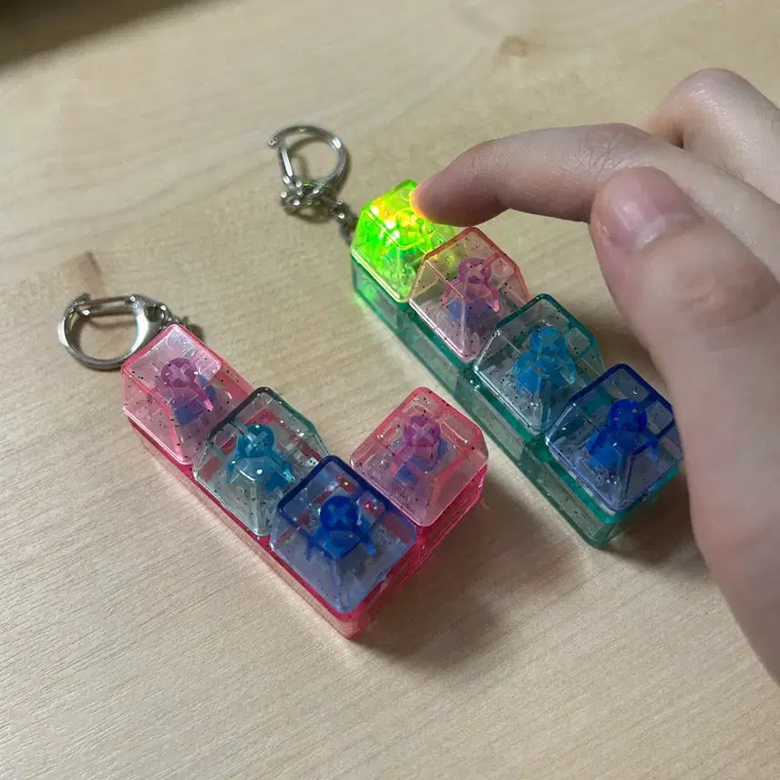 [BUNJANG] Artbox LED Keycap Keyring Bundle / 아트박스 LED 키캡 키링 일괄 급처