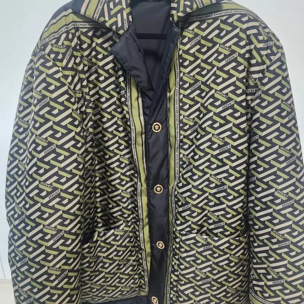 [BUNJANG] Versace La Greca Smile Padded Jacket / 베르사체 라그레카 스마일 패딩자켓