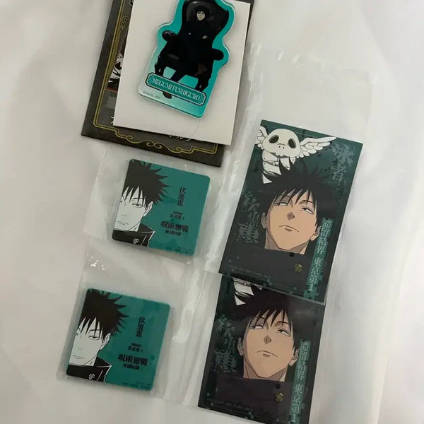 [BUNJANG] Jujutsu Kaisen Plaza Fushiguro Megumi Acrylic Keychain & Ichiban Kuji Magnet Sticker Set / 주술회전플라자 후시구로 메구미 아크릴 키링 굿즈