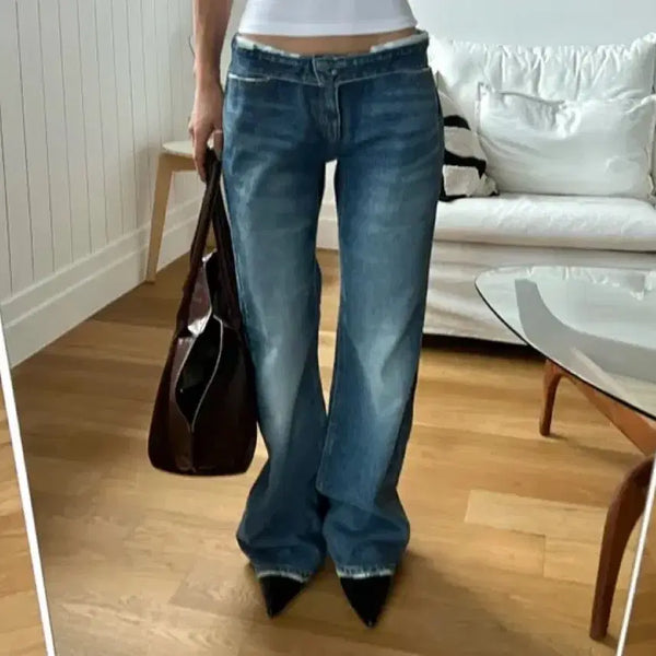 [BUNJANG] OOTJ Low Denim Medium Jeans / ootj 로우데님 미듐