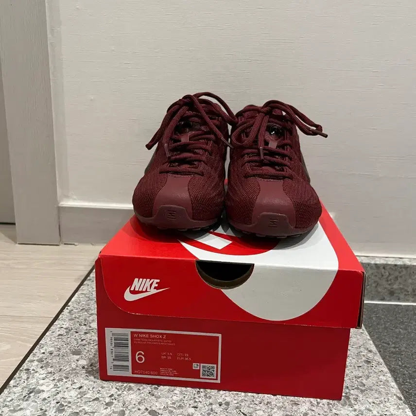 [BUNJANG] Nike Air Max Shoes 2 Burgundy 230 / 나이키 에어맥스 쇼즈 2 운동화 버건디 230