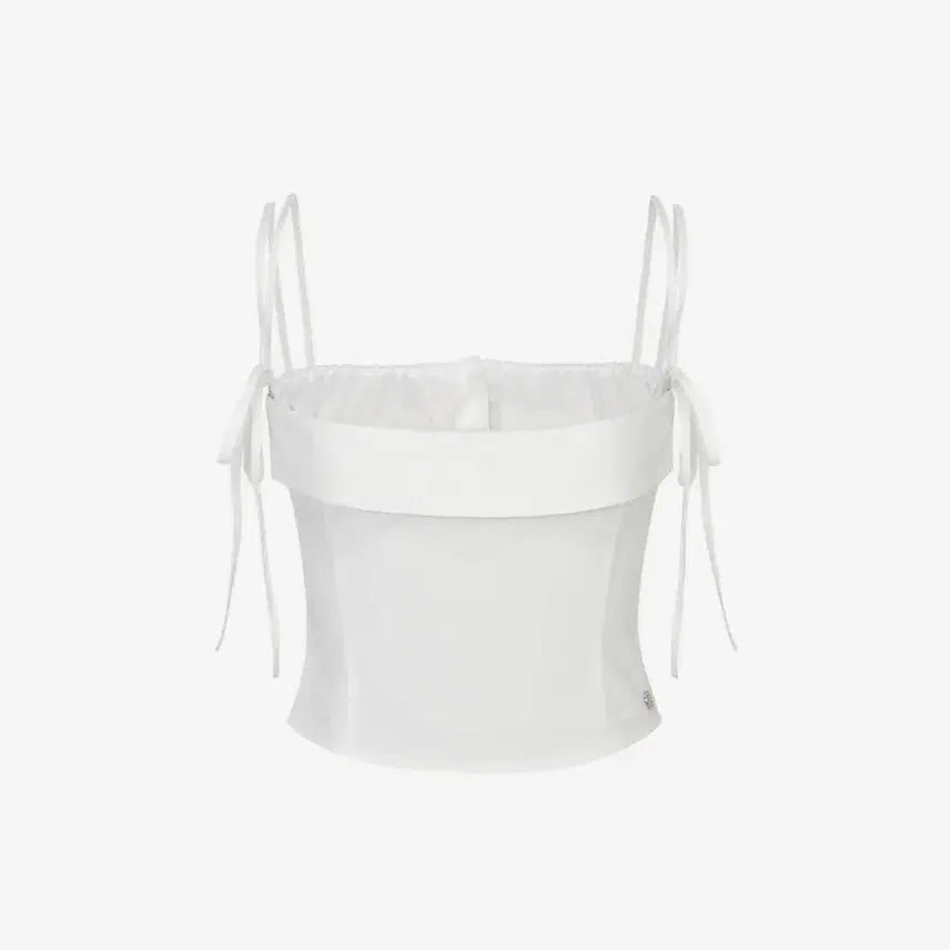 [BUNJANG] Pain Or Pleasure Heart Ribbon Top Ivory / 페인오어플레져 HEART RIBBON TOP