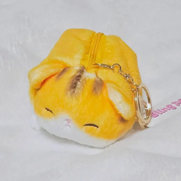 [BUNJANG] Cat Pouch Plush Keychain / 고양이 파우치 인형 키링