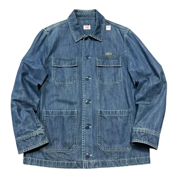 [BUNJANG] Lacoste Multi-Pocket Denim Shirt Jacket / (바배) 라코스테 멀티포켓 데님 셔츠 자켓
