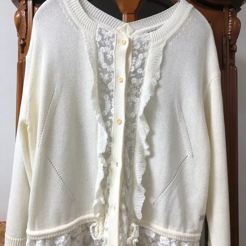 [BUNJANG] Thursday Island Lace Knit Cardigan / 써스데이아일랜드 레이스 니트 가디건