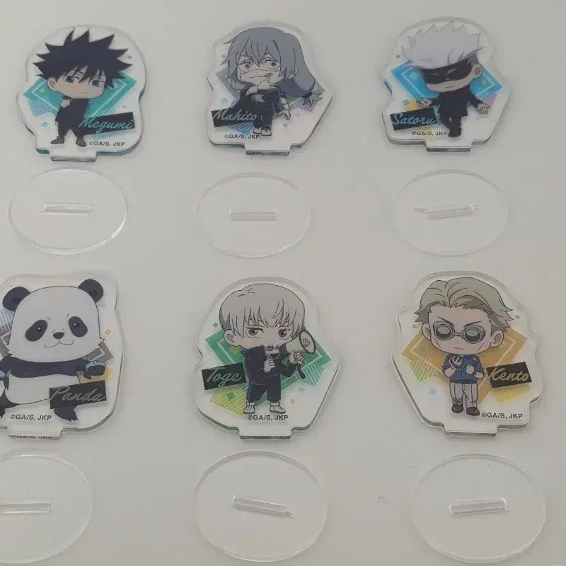 [BUNJANG] Jujutsu Kaisen Mini Acrylic Standee Bundle Set / 주술회전 미니 아크릴 스탠드 6개 일괄 고죠 나나미 메구미