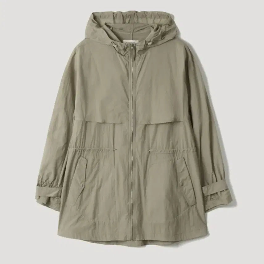 [BUNJANG] She's Miss Light Khaki Half-Length Single-Layer Jumper (Size 55) / 쉬즈미스 홀겹 점퍼 55