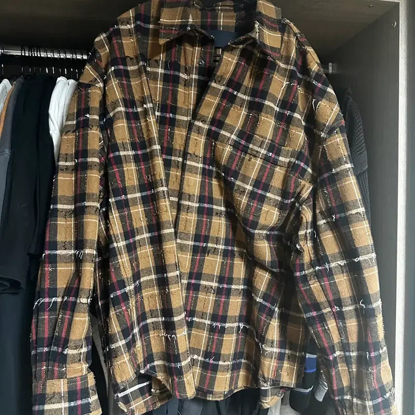 [BUNJANG] Junya.G Snap Button Shirt Beige / 준지 스냅버튼 서츠 베이지