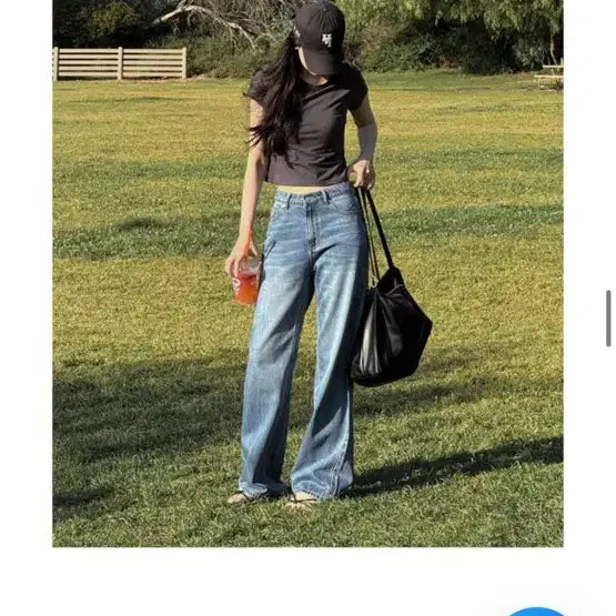 [BUNJANG] Uur Vintage Blue Denim Long Skirt / Uur빈티지블루 데님