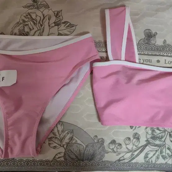 [BUNJANG] Pink Bikini Swimsuit - Free Size / (새상품)핑크색 비키니 수영복 F 사이즈