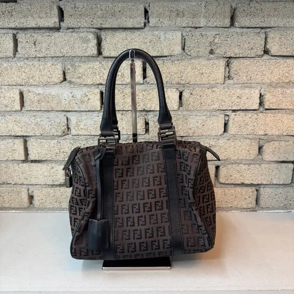 [BUNJANG] Fendi Zucca Mini Boston Bag / 정품 펜디 주카 미니 보스턴백