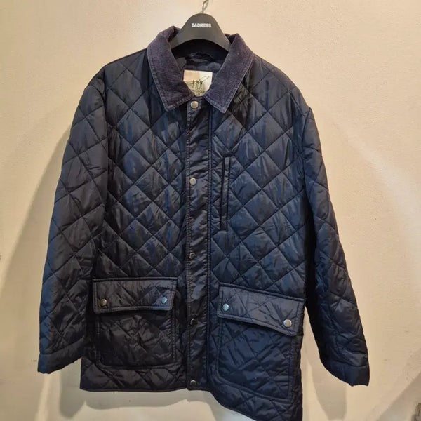 [BUNJANG] Henry Cotton Quilting Golf Jacket Navy / 헨리코튼 퀄팅 골프 자켓