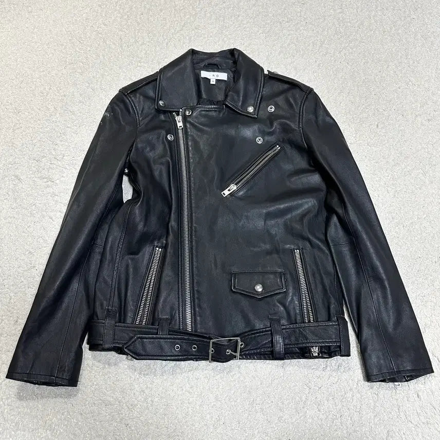 [BUNJANG] IRO Lambskin Leather Jacket Black Women's Size 36 / IRO 양가죽 레더 자켓 블랙 여성 36