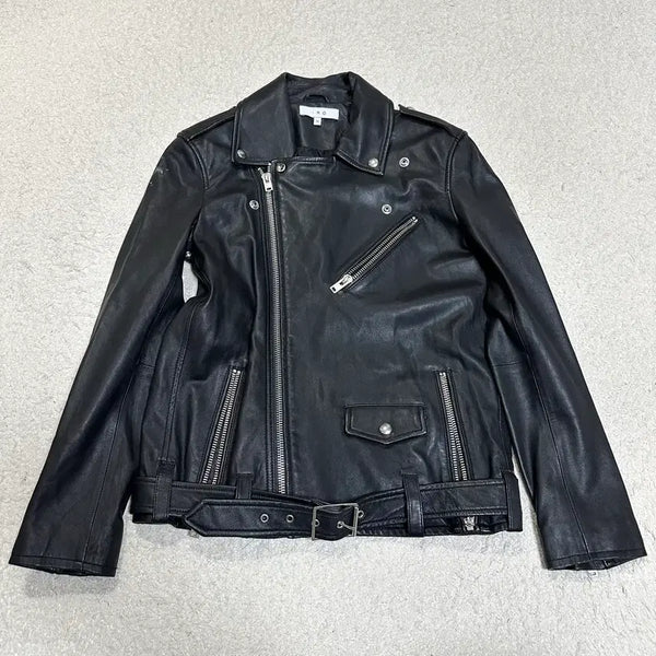 [BUNJANG] IRO Lambskin Leather Jacket Black Women's Size 36 / IRO 양가죽 레더 자켓 블랙 여성 36