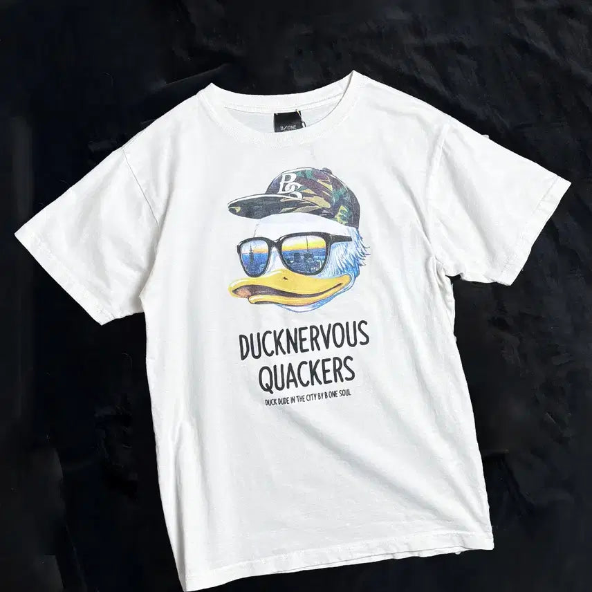 [BUNJANG] B ONE SOUL DUCK DUDE Skater Graphic T-Shirt / 일본빈티지 B ONE SOUL 덕듀드 티셔츠
