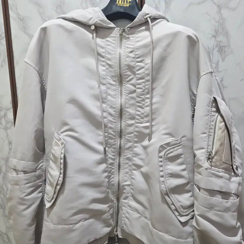 [BUNJANG] Songzio 23 MA-1 Jacket White / 23 송지오 MA-1 단품판매