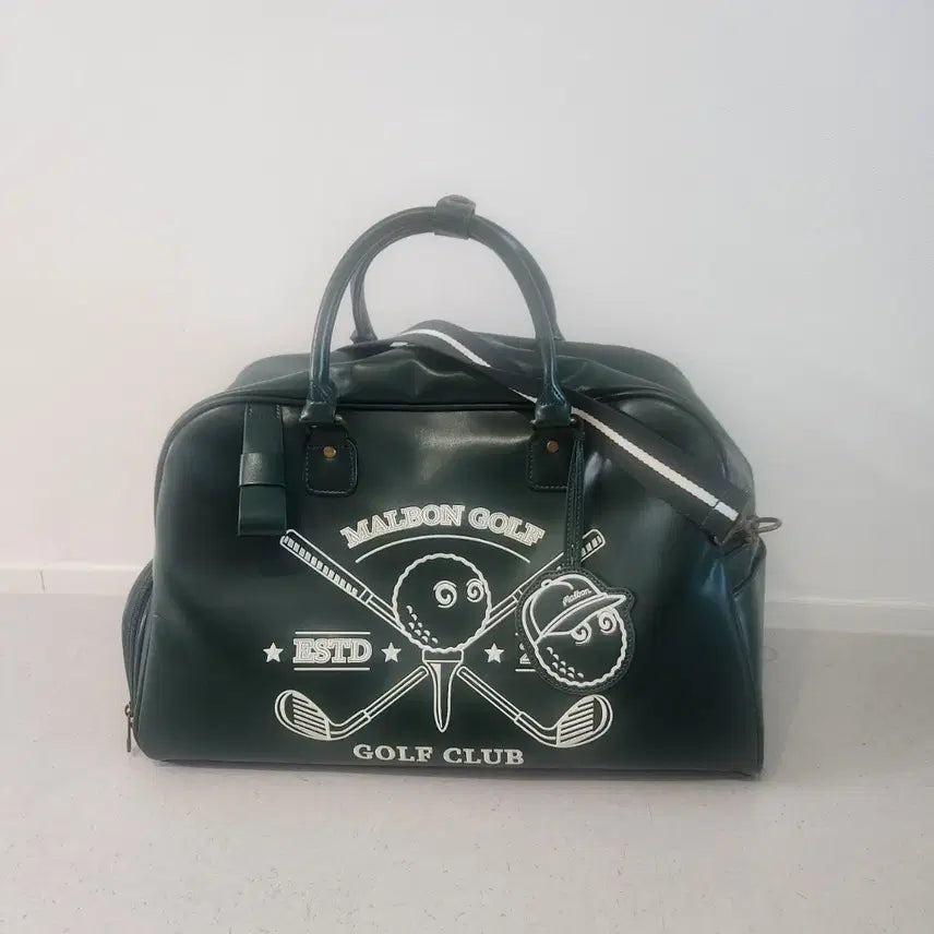 [BUNJANG] Malbon Golf Boston Bag Green / 말본 골프 보스턴백 그린 정품 공홈 구매