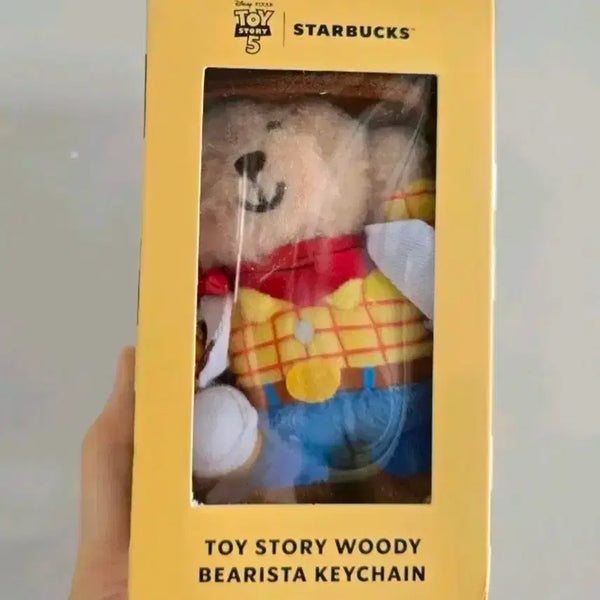 [BUNJANG] Starbucks Toy Story Woody Bearista Keychain / 스타벅스 토이스토리 키링 우디 토이 스토리 베어리스타 키체인 베어리 인형