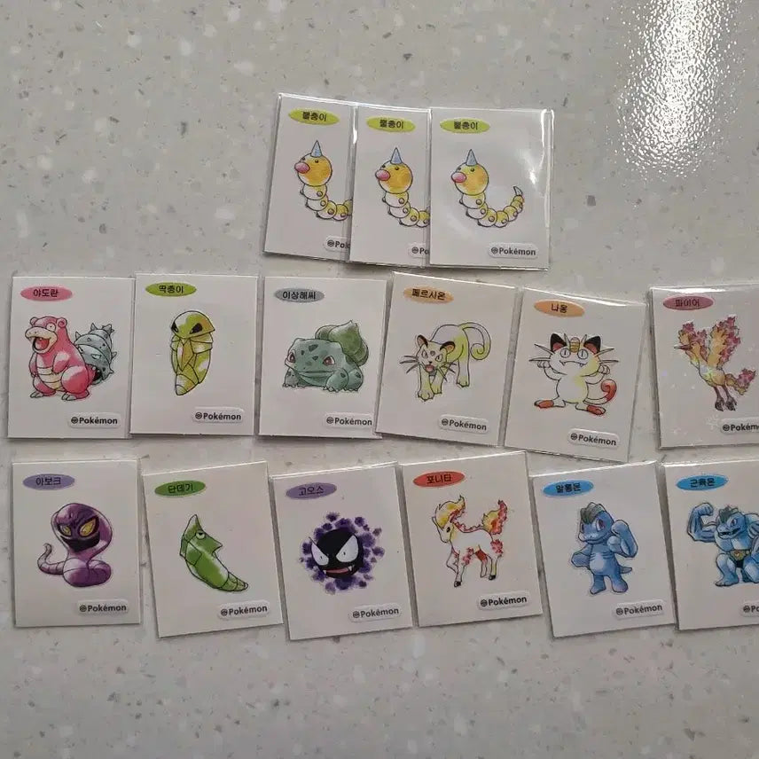 [BUNJANG] Pokemon 30th Anniversary Artwork Sticker / 포켓몬 30주년 아트워크 띠부씰