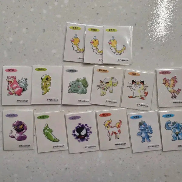 [BUNJANG] Pokemon 30th Anniversary Artwork Sticker / 포켓몬 30주년 아트워크 띠부씰