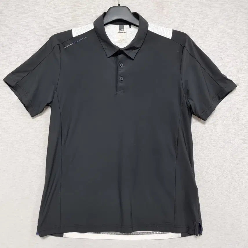 [BUNJANG] Eider Athletic Functional Short-Sleeve Polo Shirt Black Men's 100 / 아이더 애슬레틱 기능성 반팔 카라티 블랙 남자100사이즈ㅡ0416ㅇㅇ