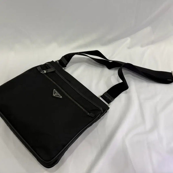 [BUNJANG] Prada Black Nylon Pocono Crossbody Shoulder Bag / 프라다 블랙 나일론 포코노 크로스백 숄더백