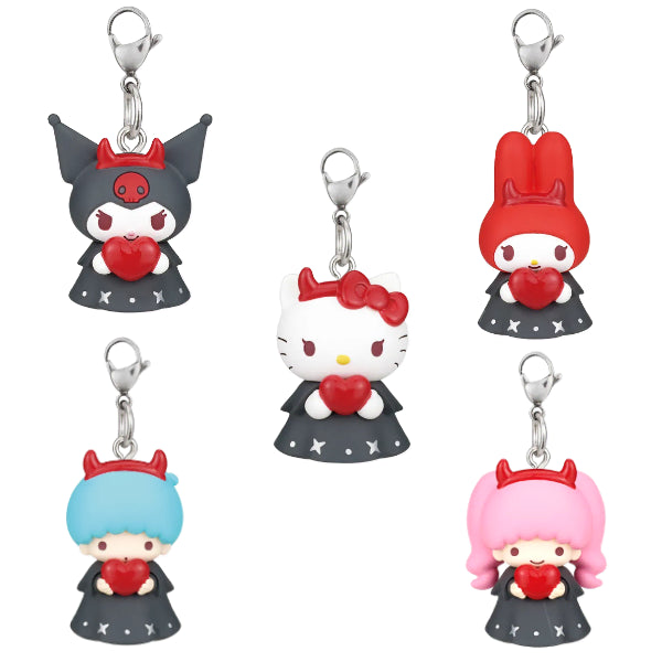 [BUNJANG] Sanrio "Devil of Hearts" Gacha 5-Piece Set / [당일발송]산리오 하트의악마 가챠 5종세트 미개봉 새상품 키키라라 키