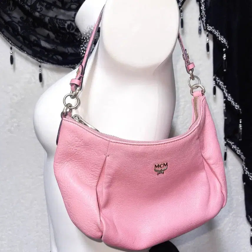 [BUNJANG] MCM Pink Mini Handbag Shoulder Bag / MCM 엠씨엠 핑크 미니핸드백 숄더 가방 바비 히메갸루 로맨틱 로걀 핀터