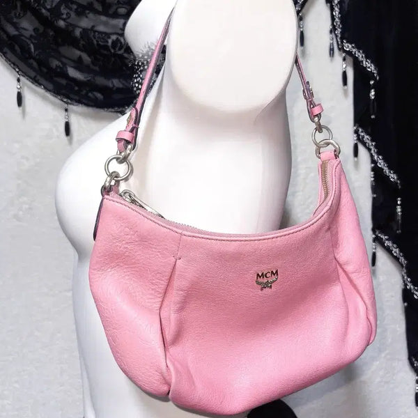 [BUNJANG] MCM Pink Mini Handbag Shoulder Bag / MCM 엠씨엠 핑크 미니핸드백 숄더 가방 바비 히메갸루 로맨틱 로걀 핀터