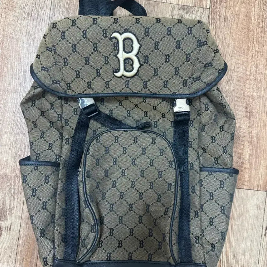 [BUNJANG] MLB Monogram Jacquard Boston Red Sox Backpack / MLB 모노그램 자가드 보스턴 래드삭스 백팩